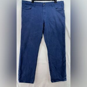 Blue Delta Pant Tapered Leg Solid Blue Work Workwear Stretch Men‎ 39 x 27.5